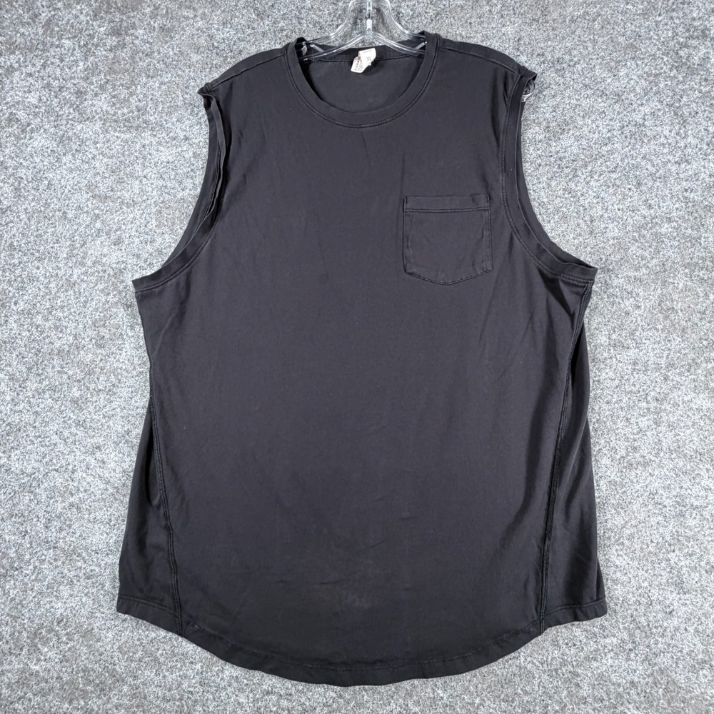 90 Degree Pima Cotton Dylan Tank Top Mens XL Black Performance Muscle Sleeveless
